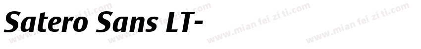 Satero Sans LT字体转换